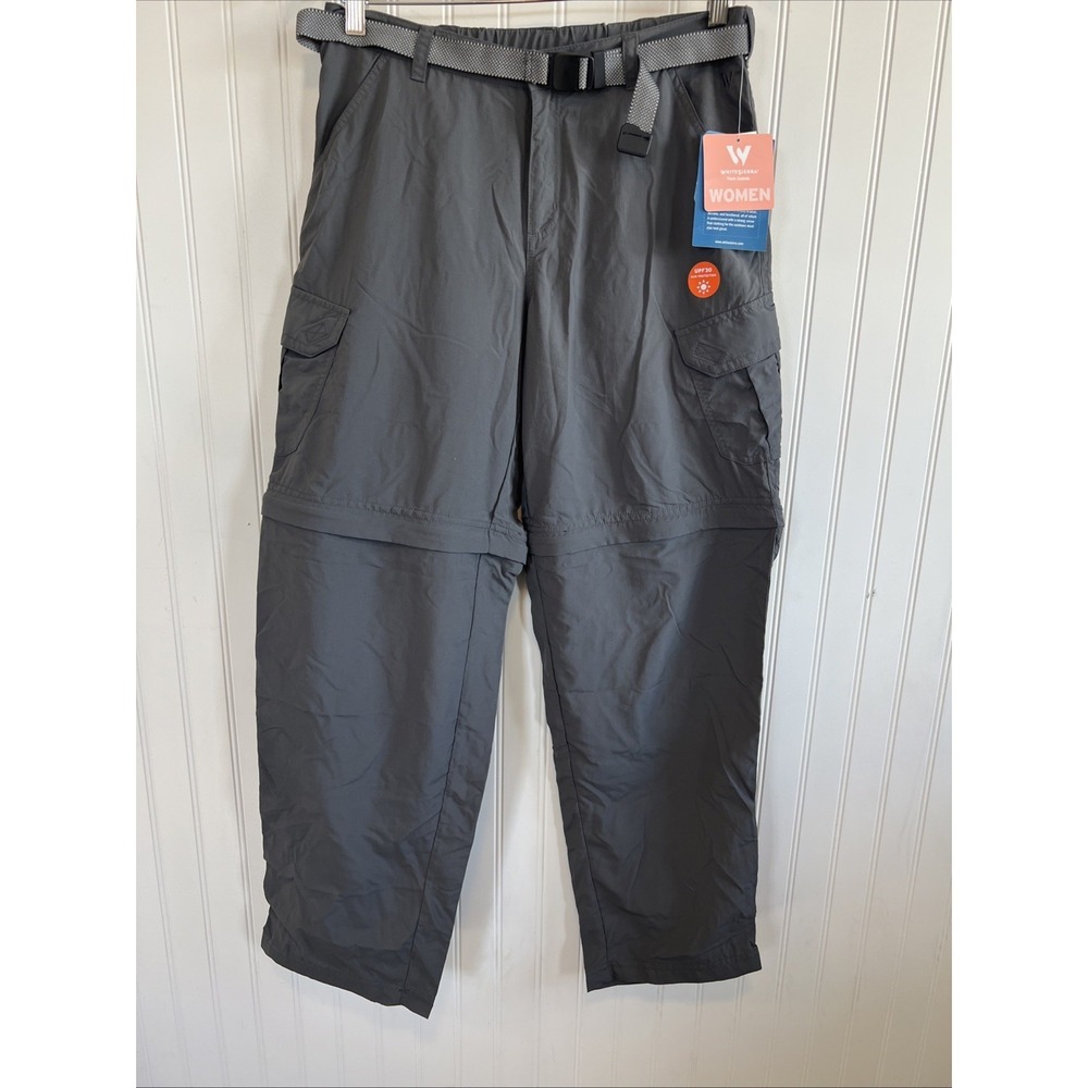 Women's White Sierra Point Convertible Pants To Shorts M/31 Caviar $60 New